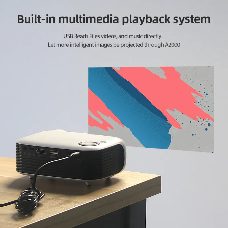 Compact Home Theater Mini Projector