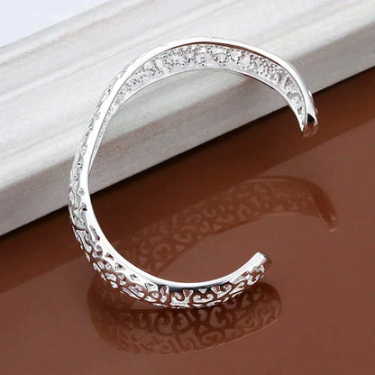 Beautiful Sterling Silver Filigree Bangle