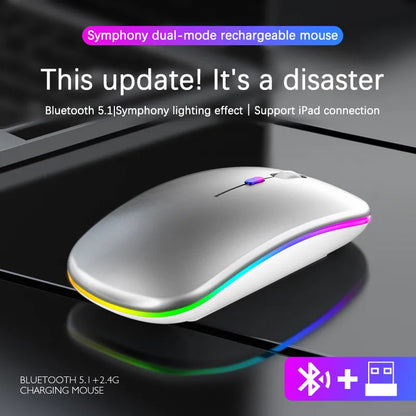 Compact Wireless Rechargeable Bluetooth Mouse