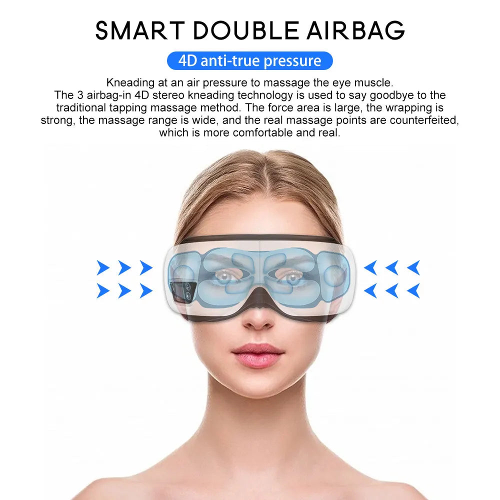 Relaxing Eye Massager with Air Pressure Therapy