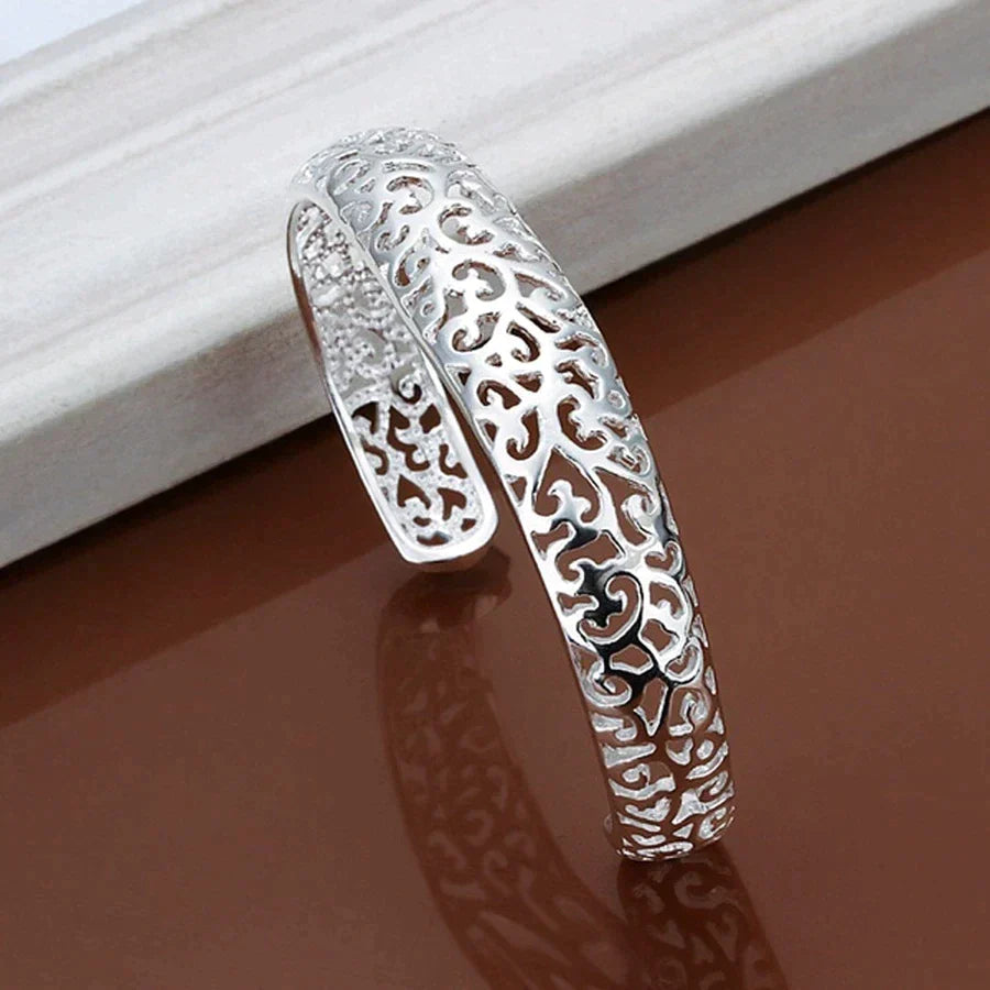 Beautiful Sterling Silver Filigree Bangle