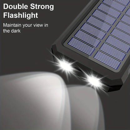 Compact Solar Powered Rechargeable Flashlight
