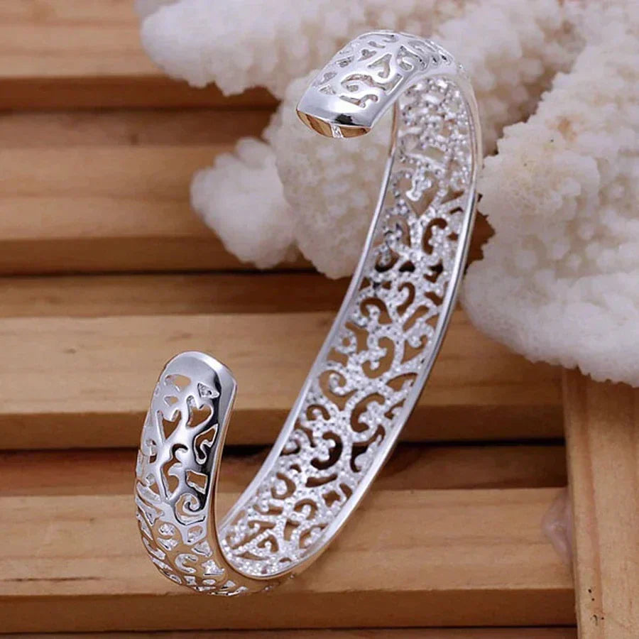 Beautiful Sterling Silver Filigree Bangle
