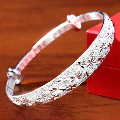 Shining Star Silver Charm Bracelet
