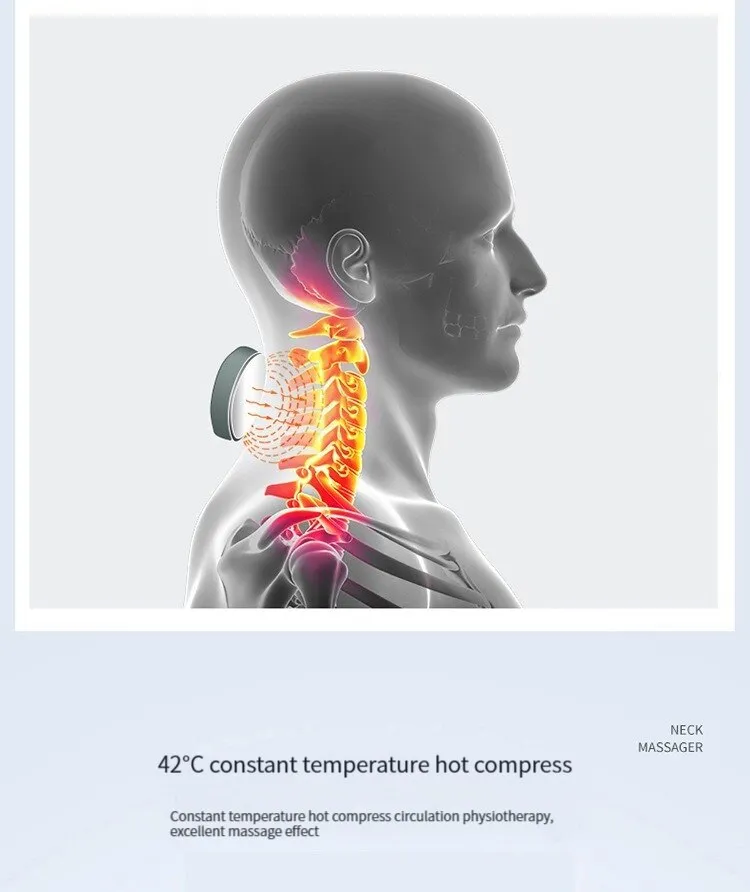 Compact Handheld Neck Massager for Pain Relief