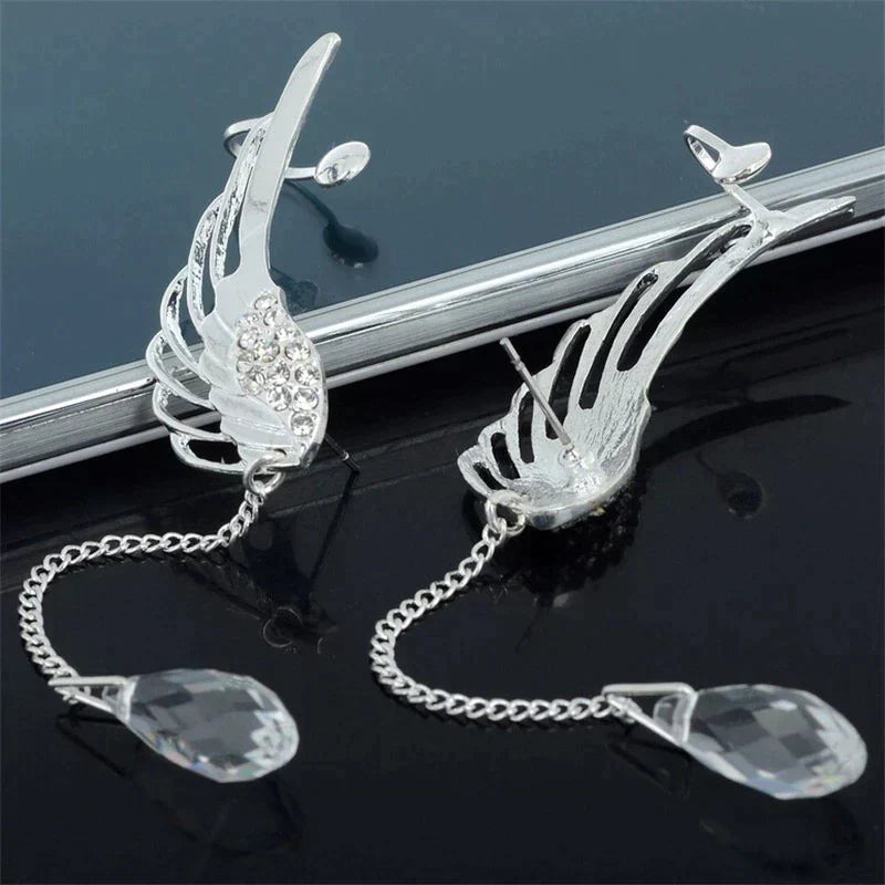 Beautiful Wing Shaped Drop Earrings