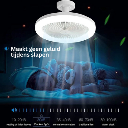 Cooling LED Ceiling Fan with Remote Control
