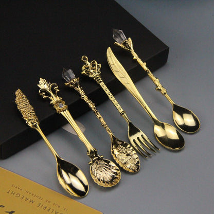 Antique Engraved Silver Teaspoon