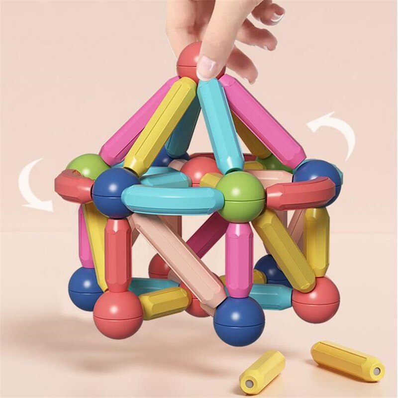 Colorful Magnetic Building Blocks Set
