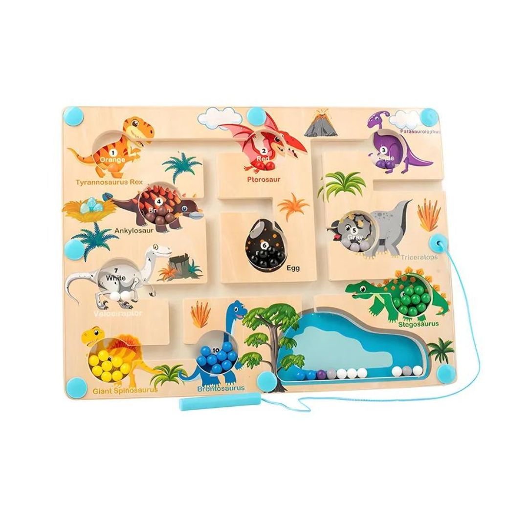 Fun Magnetic Dinosaur Maze Toy for Kids - Befez