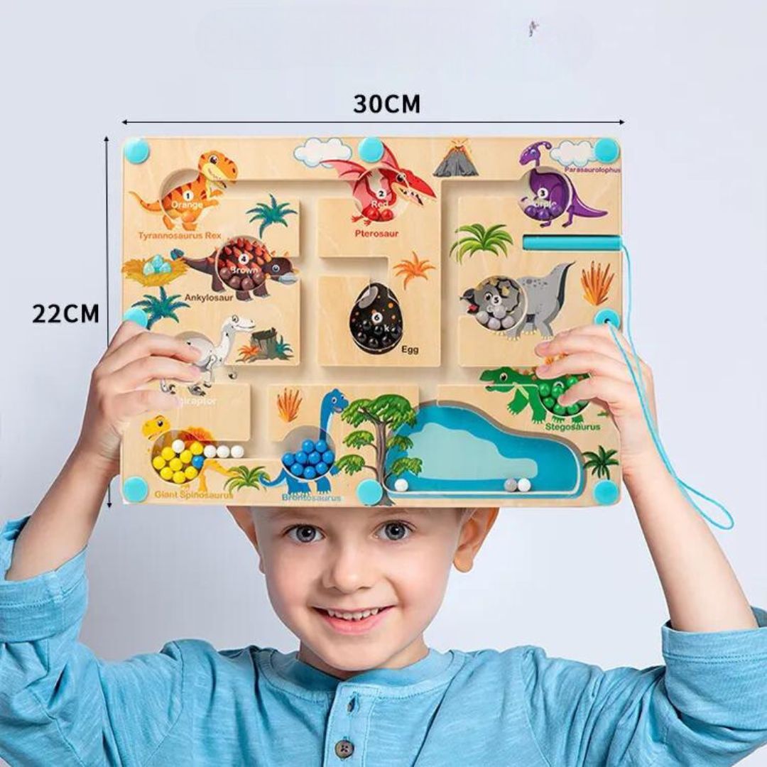 Fun Magnetic Dinosaur Maze Toy for Kids