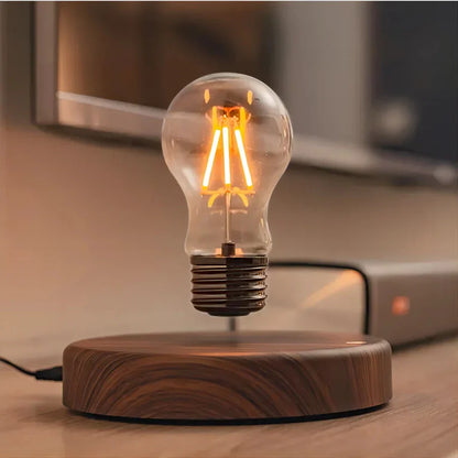 Unique Wooden Desk Lamp with Floating Bulb - Befez