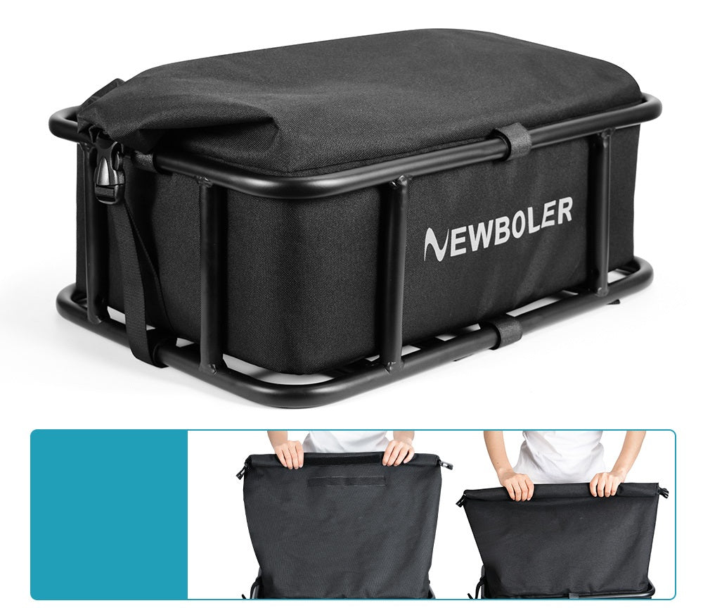 Durable Bike Cargo Basket with Rear Rack