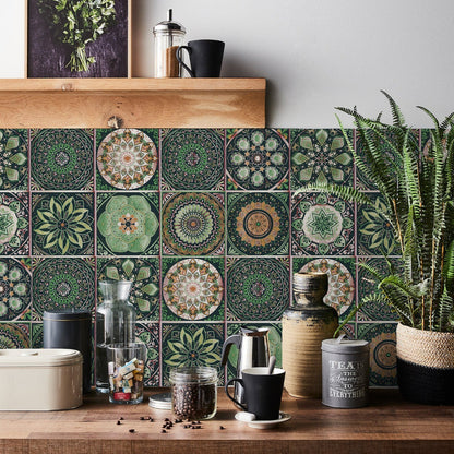Stylish 24-Piece Vinyl Wall Tile Set