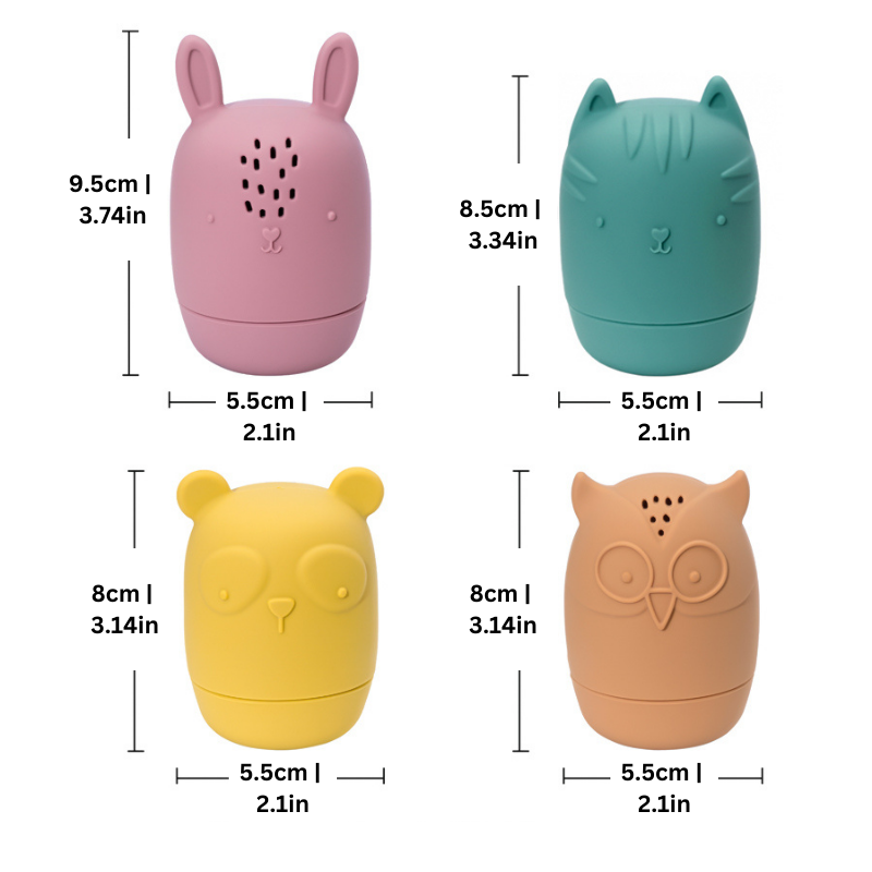 Soft Rubber Kids Bath Play Set