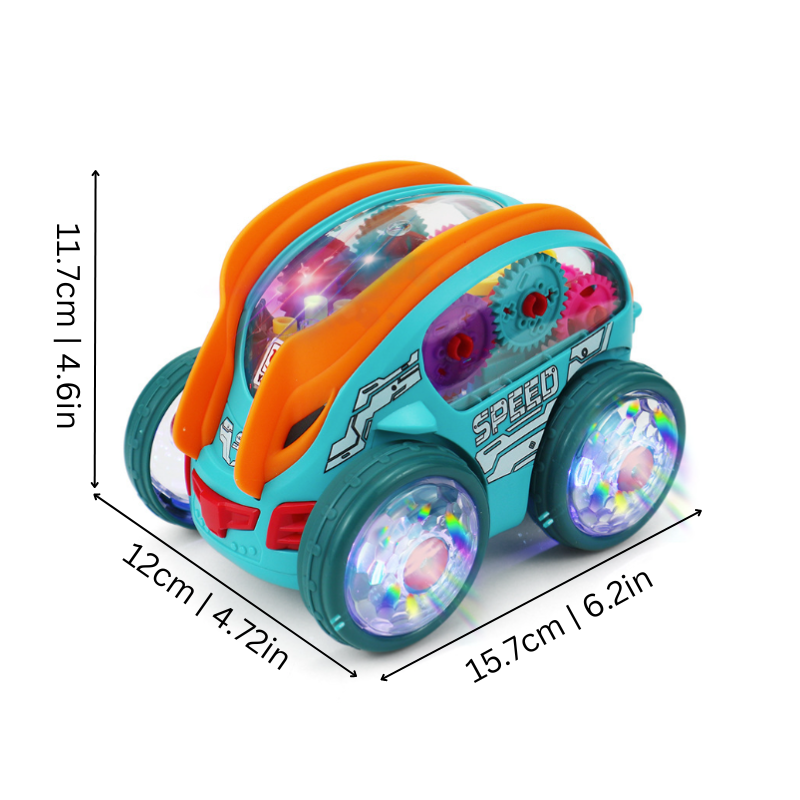 Turbo Speed Stunt Car with LED Lights and Sound