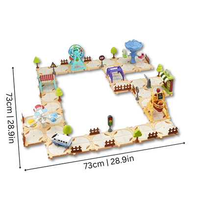 Colorful Mini City Playset