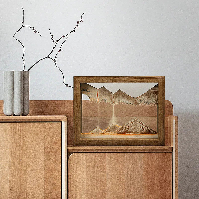 Soothing Rotating Sand Art Desk Decoration