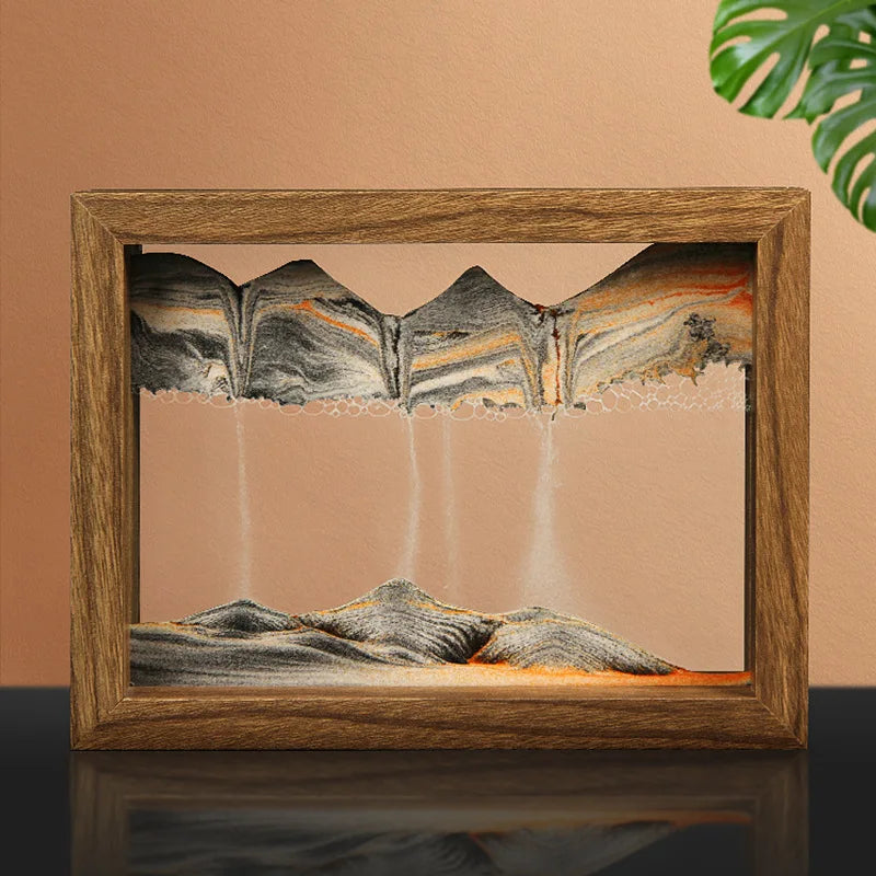 Soothing Rotating Sand Art Desk Decoration