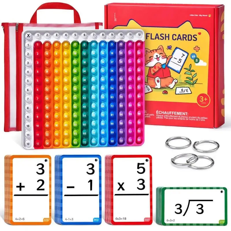 Fun Math Puzzle Cards with Pop It Feature - Befez