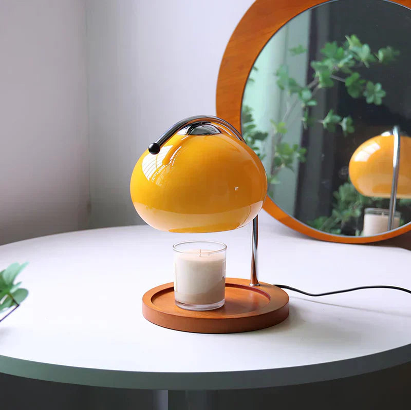 Elegant LED Table Lamp with Candle Holder