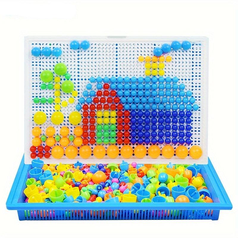 Colorful Wooden Block Puzzle Set for Kids 3+ Years - Befez