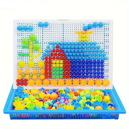 Colorful Wooden Block Puzzle Set for Kids 3+ Years - Befez