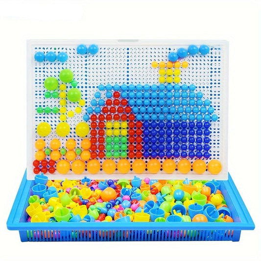 Colorful Wooden Block Puzzle Set for Kids 3+ Years - Befez