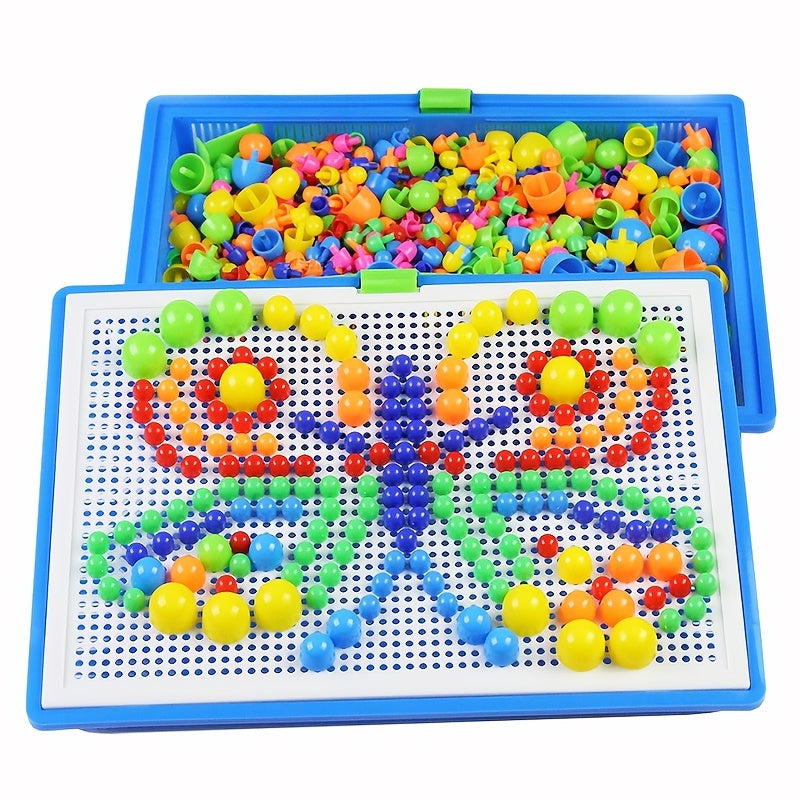 Colorful Wooden Block Puzzle Set for Kids 3+ Years