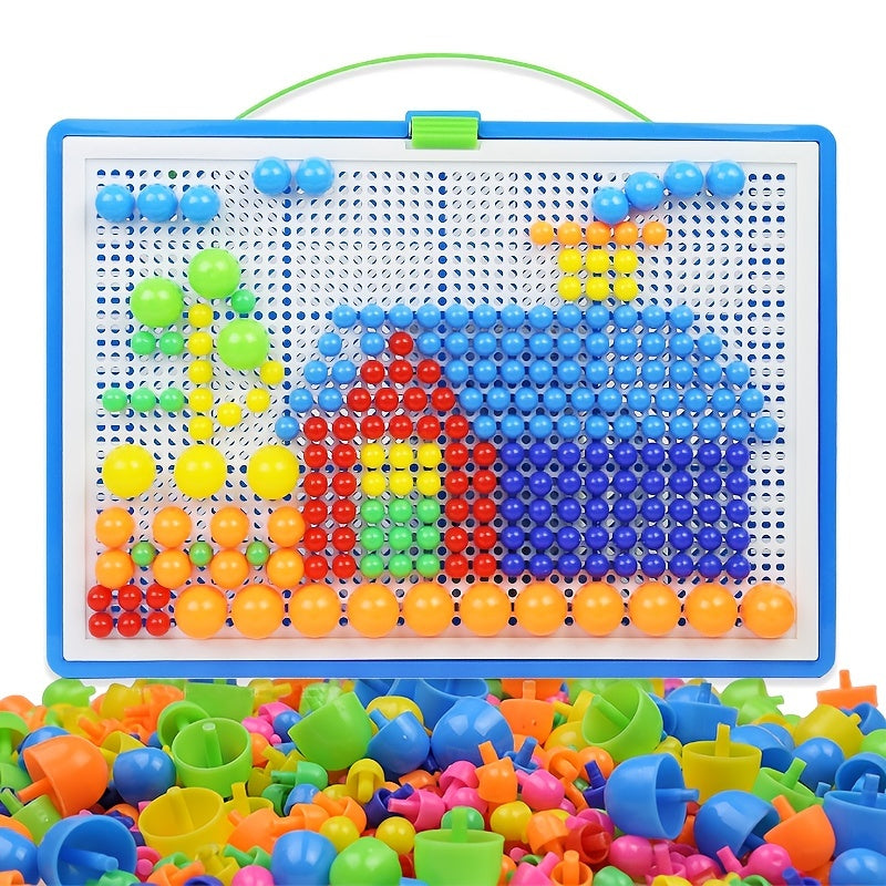 Colorful Wooden Block Puzzle Set for Kids 3+ Years