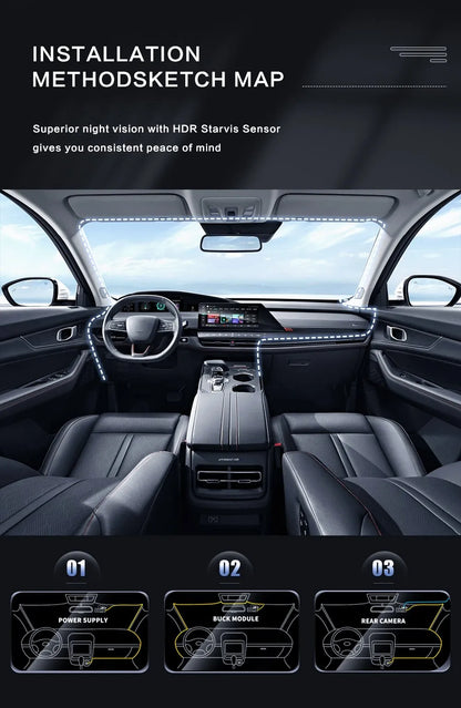 HD Night Vision Car Dash Camera with IR
