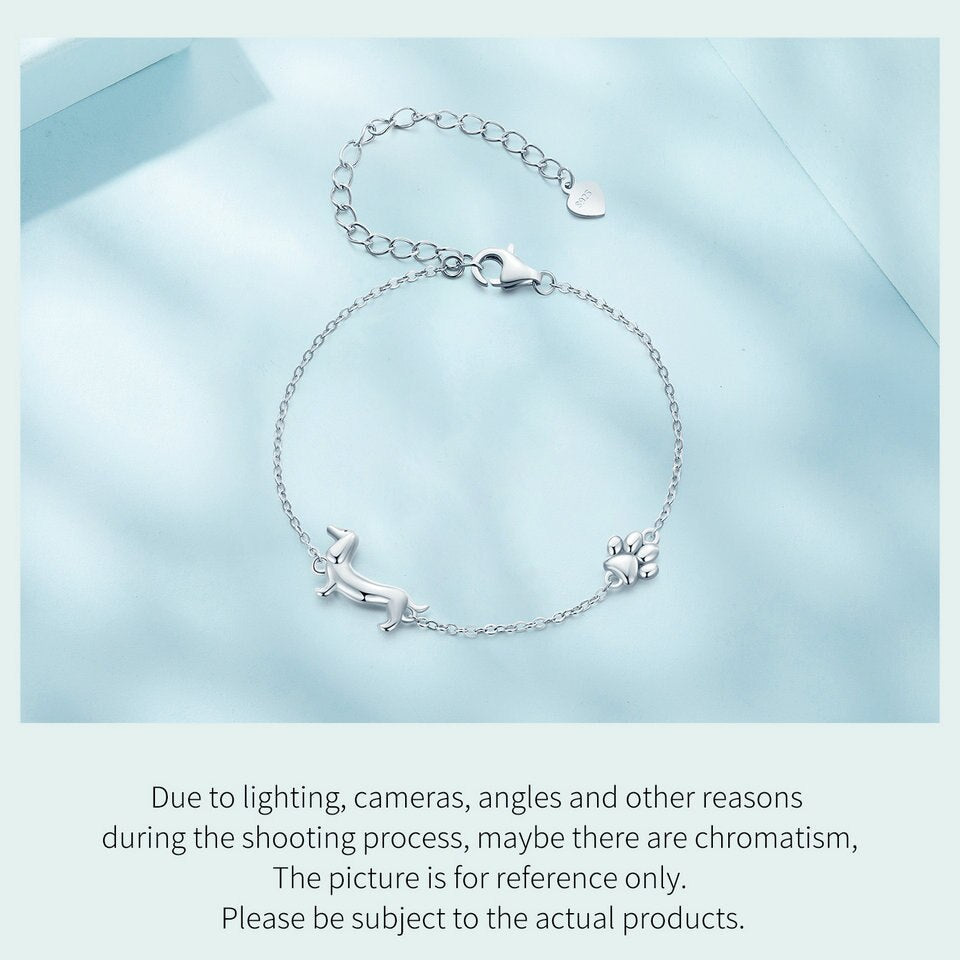 Adorable Dog Pendant Charm Bracelet