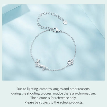 Adorable Dog Pendant Charm Bracelet