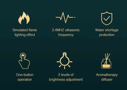 Compact Aroma Diffuser with Cool Mist Humidifier