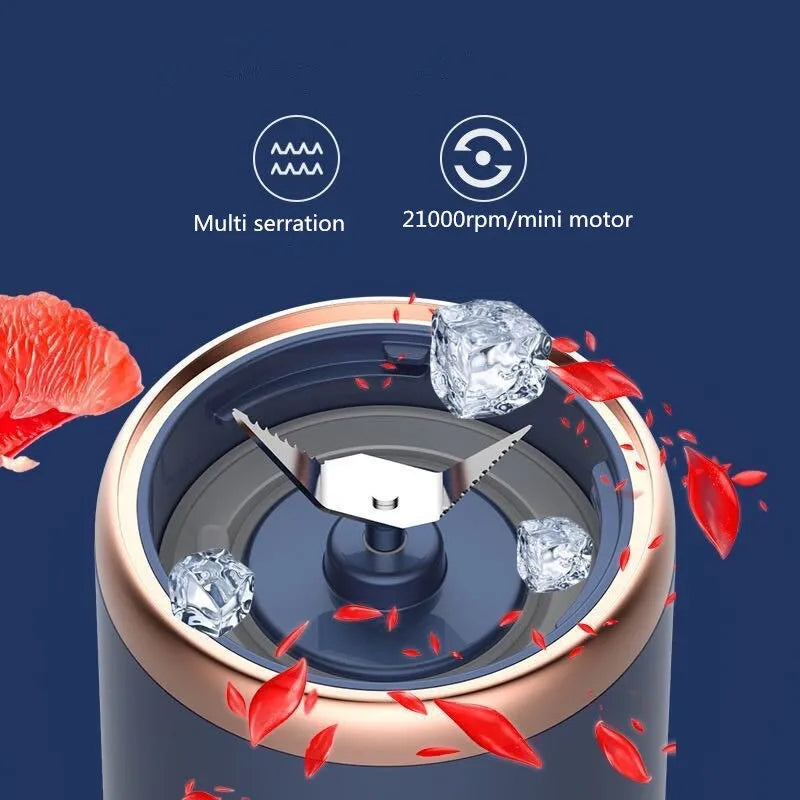 Compact Electric Juicer for Home and Travel Use