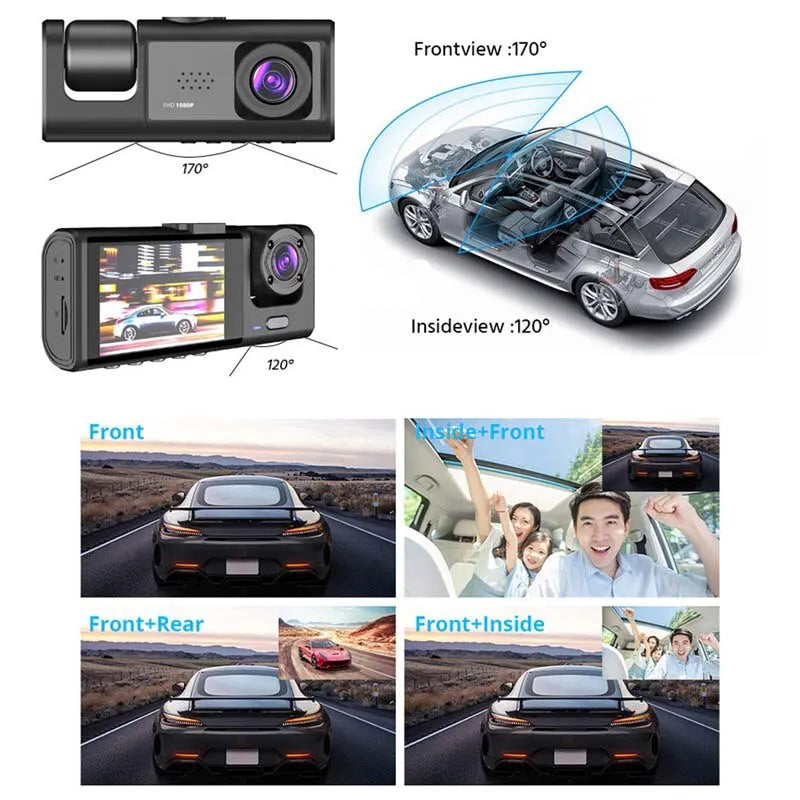 HD Night Vision Car Dash Camera with IR