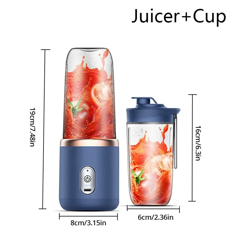 Compact Electric Juicer for Home and Travel Use