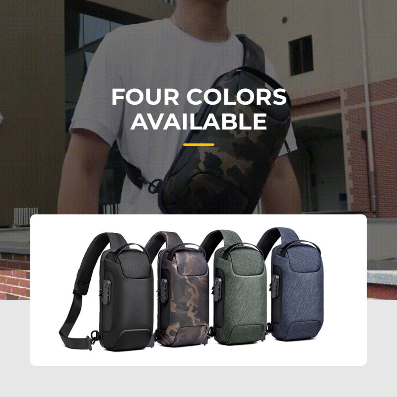 Secure Men's Crossbody Laptop Bag
