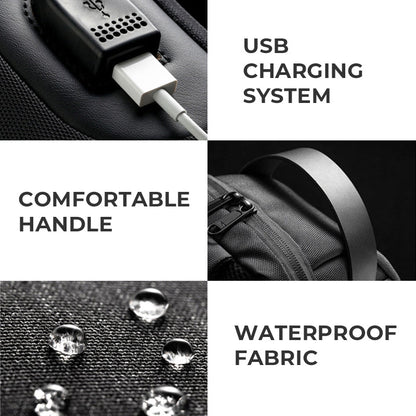 Secure Men's Crossbody Laptop Bag