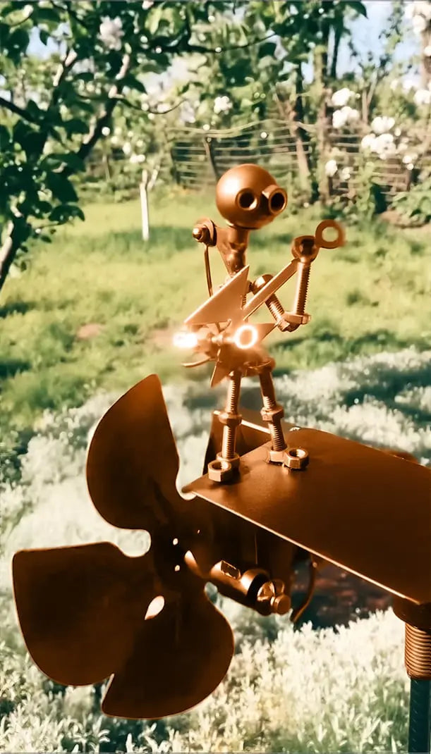 Unique Metal Windmill Garden Ornament