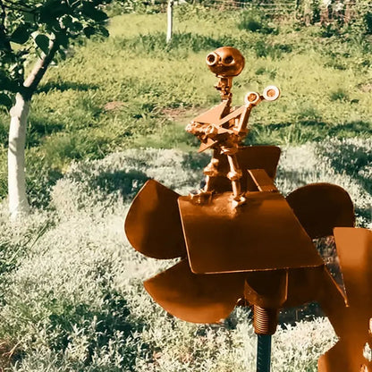 Unique Metal Windmill Garden Ornament