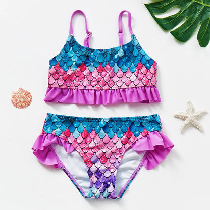 Colorful Girls Mini Swimsuit Set - Befez