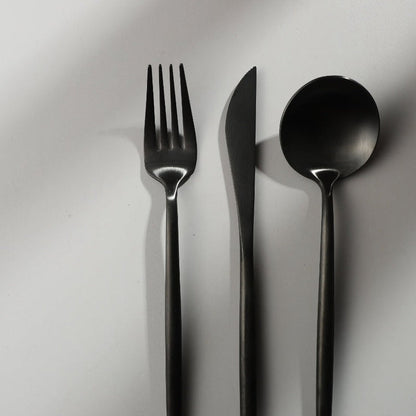 Premium Steel Flatware Set in Trendy Colors