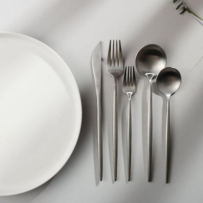 Simple Stainless Steel Silverware Set