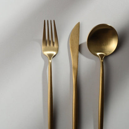 Simple Stainless Steel Silverware Set