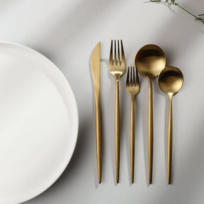 Simple Stainless Steel Silverware Set