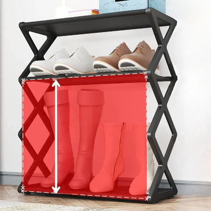 Space Saving 4 Tier Shoe Organizer Rack