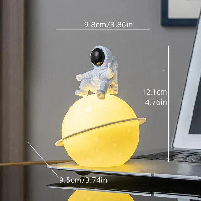 Colorful Space Astronaut Figurine with LED Night Light