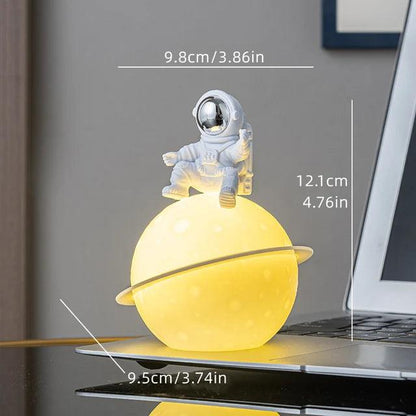 Colorful Space Astronaut Figurine with LED Night Light