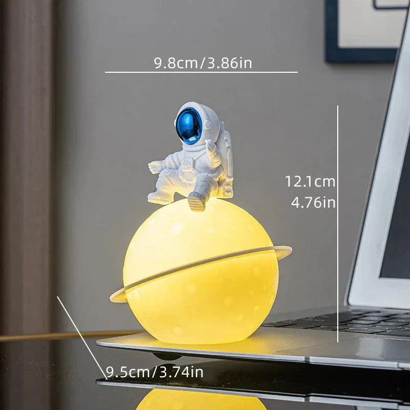 Colorful Space Astronaut Figurine with LED Night Light